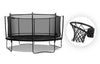 Oval | 3.5 m x 2.5 m Trampoline + Basketball Hoop Bundle
