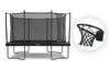 Rectangular | 3.7 m x 2.5 m Trampoline + Basketball Hoop Bundle
